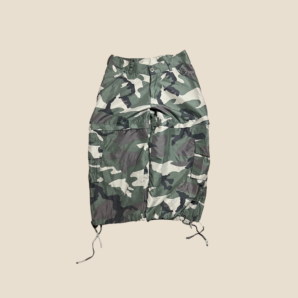 Rave Girl Girls Convertible Camo Cargo Pants Size 7/8 Green Camouflage